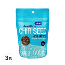 denille's picks 奇亞籽 Chia Seed, 含蛋白質 Omega-3 纖維, 150g, 3包
