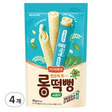 아이배냇 롱떡뻥 시금치, 시금치맛, 30g, 4개