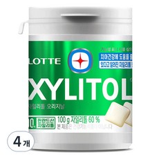 롯데자일리톨 오리지날, 100g, 4개