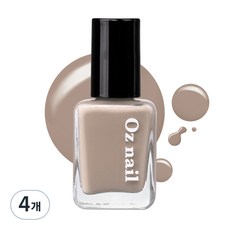 오즈네일 샤인 무드 네일 컬러 매니큐어, 29.어텀베이지, 8ml, 4개