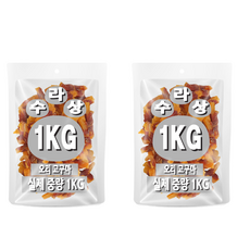 아이핏코리아 강아지 수라상 건조간식, 2개, 1kg, 혼합맛(오리/고구마)