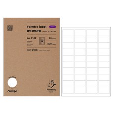 用於 formtech 條碼 800p LA-3102 的標籤紙, 1個