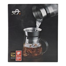 Driver 甘丹 玻璃茶壺 500ml SUS304不鏽鋼, 1盒, 透明