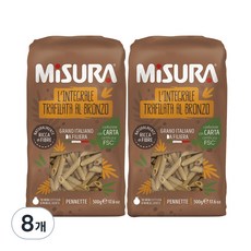 미주라 통밀펜네떼, 500g, 8개