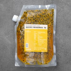 얼리지 않아 살아있는 과육듬뿍 수제과일청 달달프루츠 카페 패션후르츠, 2kg, 1개