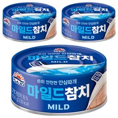 사조참치 마일드참치 안심따개 통조림, 150g, 3개
