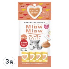 AiXiA 妙喵 肉泥5號, 鮪魚鮭魚口味, 60g, 12條