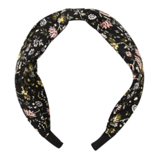 CHIC CHIC 日本造型髮箍 SY13486 碎花黑 兒童髮飾 時尚髮箍, 1個