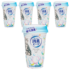 unicharm 清新消臭貓盆消臭粒 天然沐浴, 450ml, 5個