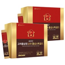 보뚜 6년근 고려홍삼정 순수 홍삼스틱 골드 10g x 30p, 2개, 300g