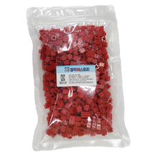 블럭N스토리 디폼블럭 리필 10mm 450p, 빨강, 1개