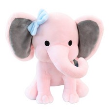 Dr리빙스토어 러블리 아기 코끼리 인형, 핑크