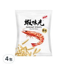 裕榮食品 蝦味先 原味, 非油炸, 60g, 4包