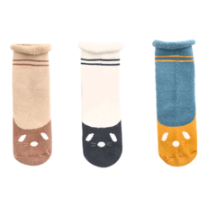 bebehome 加厚兒童毛圈襪 Set, S(9~11cm), 可愛小狗