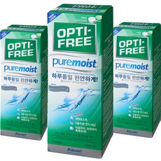 옵티프리 퓨어 모이스트 소프트렌즈 세정액, 300ml, 3개