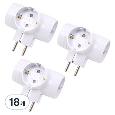 에코파워탭 T자 멀티탭 3구 EPM-403T, 6cm, 18개
