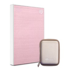 씨게이트 외장하드 Backup plus Slim + Rescue + 파우치, 1개, 2TB, RoseGold