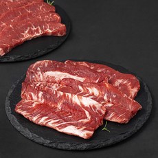 푸드랩플러스 미국산 갈비살 300g + 플랫아이언 400g 콤보팩 세트 (냉장), 1세트