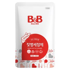 B&B 純素嬰兒奶瓶，含莓果醋和餐具洗滌劑補充裝, 1個, 500ml