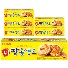 크라운 땅콩샌드, 70g, 6개