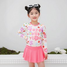 로로샤 여아용 로랑 래쉬가드 상하의 세트 로샤 여아용 로랑 래쉬가드 상하의 세트