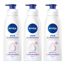 NIVEA 妮維雅 亮白極致嫩膚乳液, 400ml, 3瓶