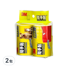 3M 隨手黏毛絮補充包 居家用 70張 2入, 2包
