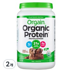 Orgain 植物性蛋白粉 巧克力口味, 920g, 2罐