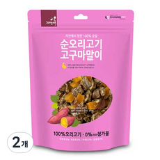 자연애 순 오리고기 고구마말이 져키 300g, 오리 + 고구마 혼합맛, 2개