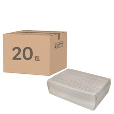 廚房紙巾, 抽取式擦手紙, 120抽/包, 尺寸: 單張 20x20cm, 120張, 20包