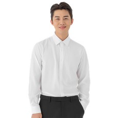 CARET 男士修身防皺西裝襯衫, L(100), 白色
