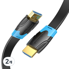 벤션 칼국수형 4K HDMI V2.0 케이블, 2개, 1.5m