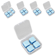 靜舒眠 矽膠耳塞 Set, 4入 天空蔚藍 100%矽膠, 6組, 4個