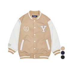 YALE KIDS 兒童款耶魯大學大Logo寬鬆版型球場夾克 YJCCJKE13235
