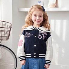 WALTONKIDS 女童款可愛水手服棒球夾克