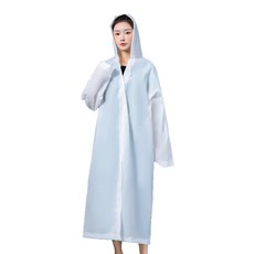 EVA加厚輕便雨衣 成人 白色 輕巧便攜 時尚百搭 防雨必備, 1個