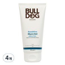 BULLDOG 敏感剃鬍凝膠, 175ml, 4個