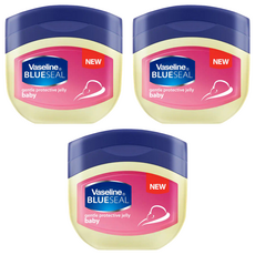 Vaseline 凡士林嬰兒香潤膚膏, 100ml, BLUE SEAL gentle protective jelly baby, 3罐