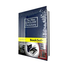 KEEPER 守護者保險箱 書本保險箱, 優質高碳鋼板, 鑰匙鎖, 居家/辦公室/書房適用, 黑色