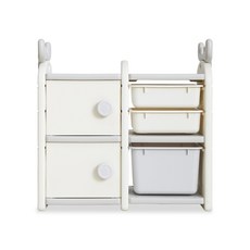 BeneBene 鹿造型收納盒, 象牙白, 1組