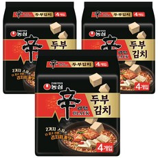 신라면 블랙 두부김치맛 라면, 12개