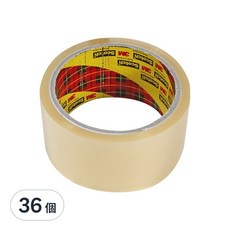 3M Scotch 透明膠帶 6捲裝, 48公厘x90碼, 黏性持久不易斷裂, 透明, 36個