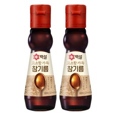 백설 고소함 가득 참기름, 160ml, 2개