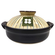 8號深型砂鍋吳須十草, 耐熱防裂安全耐用, 陶瓷材質, 耐高溫耐熱350度以上, 28.5cm, 1個