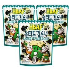 바프 솔티드 김스낵, 40g, 3개