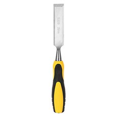 델리 툴즈 목공용 조각도 우드카빙 끌 블랙 + 옐로우 25 x 140 mm DL6201, 1개