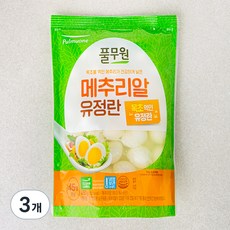 풀무원 깐메추리알 유정란, 450g, 3개