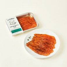 OZEN 훈제연어 슬라이스 허브 딜 (냉장), 180g, 1개 1개, 180g