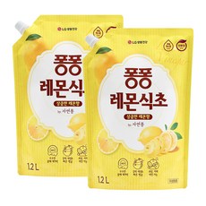 퐁퐁 주방세제 레몬식초 리필, 1.2L, 2개 1.2L, 2개