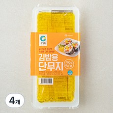 청정원 김밥용 단무지, 400g, 4개